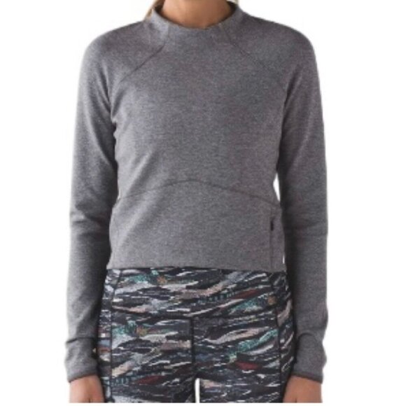 Lululemon Athletica Womens Hill And Valley Mock Neck Pullover Size 12 - Picture 3 of 10